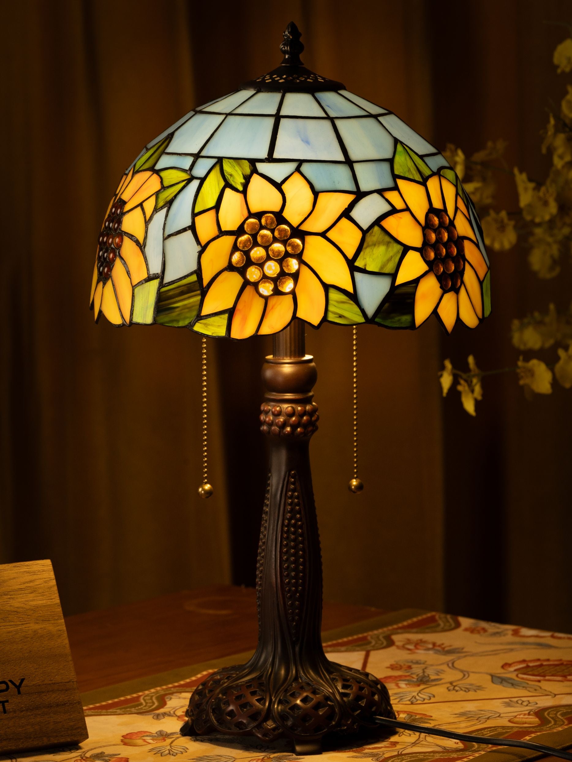 Sunflower Delight Tiffany Table Lamp