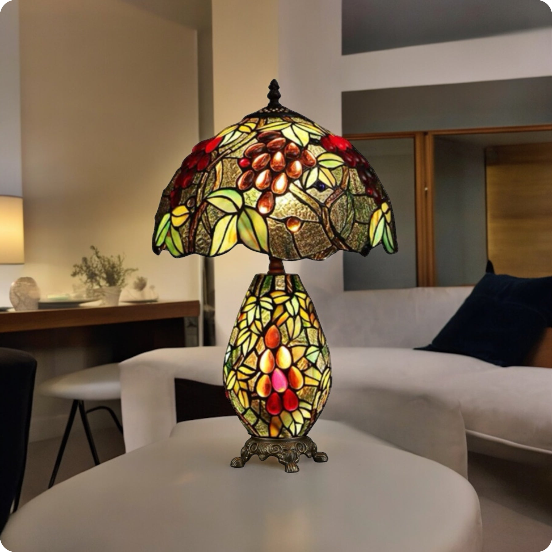 Eclipse Bloom Tiffany Table Lamp