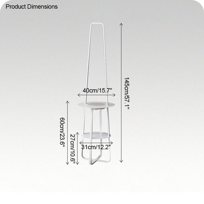 Dimmable Floor Lamp with Charging Table