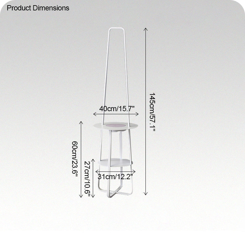 Dimmable Floor Lamp with Charging Table