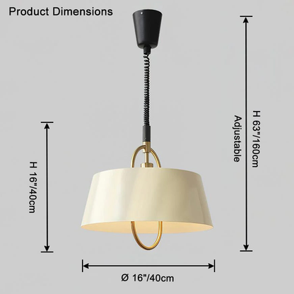 Modern Colored Pull Chain Pendant Light