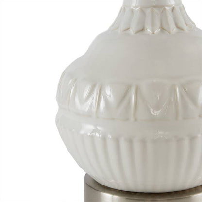 Ceramic White Base Nightstand Table Lamp