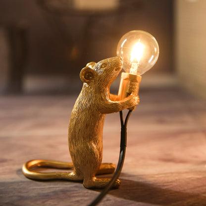 Lampe de table pour petits animaux en forme de souris