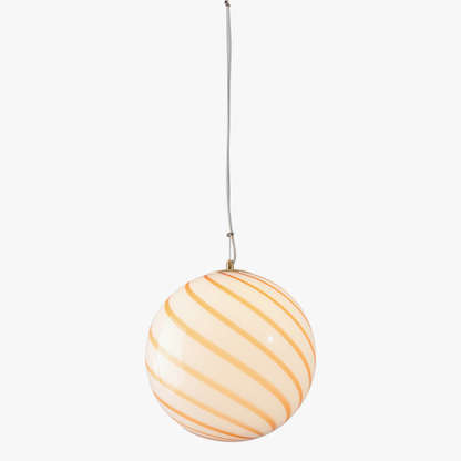 Swirl Glass Globe Pendant Light