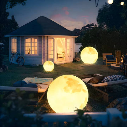 Indoor & Outdoor Waterproof Led Full Moon Lawn Lamp