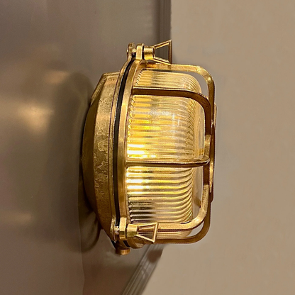 Round nautical sconce