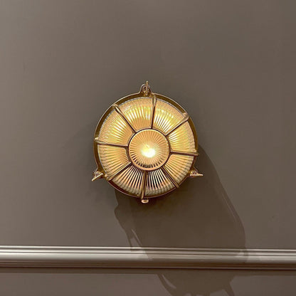 Round nautical sconce