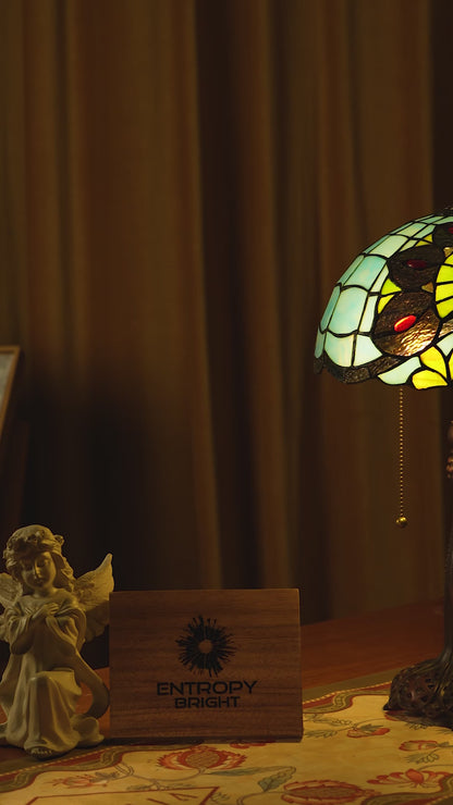 Mystic Leaf Tiffany Table Lamp