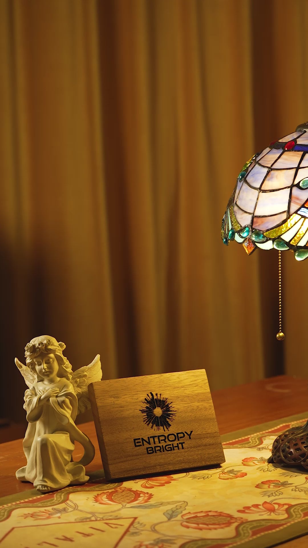 Royal Blue Elegance Tiffany Table Lamp