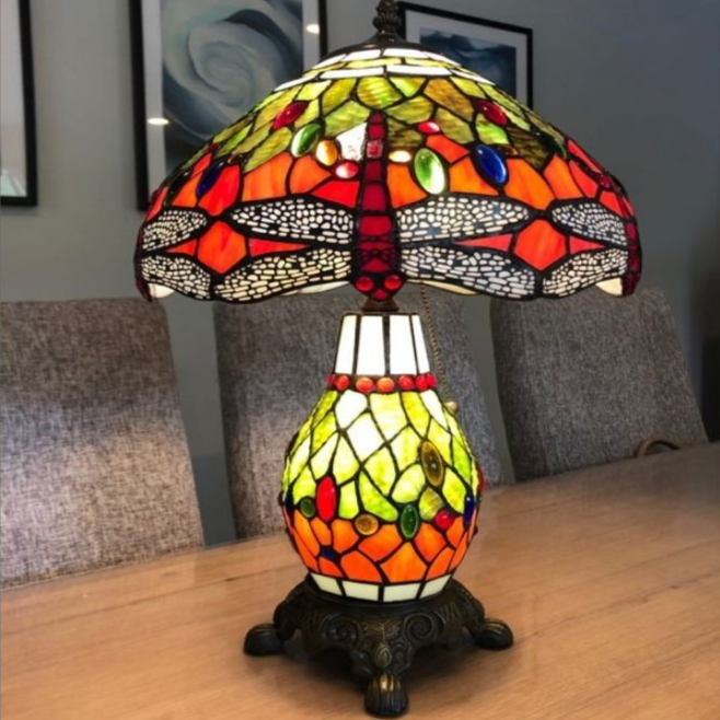 Twilight Garden Tiffany Table Lamp